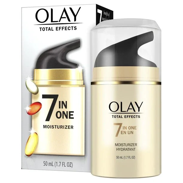 Olay Total Effects Face Moisturizer, All Skin Types, Reduces Enlarged Pores, 1.7 fl oz - Exotic Pro