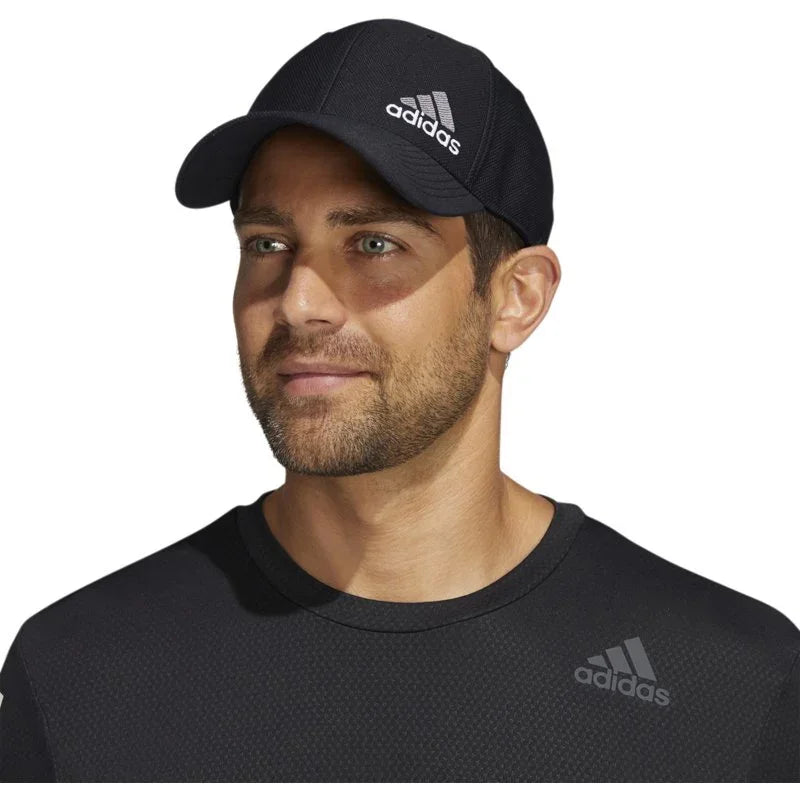 Adidas Men's Release 3 Stretch Fit Hat – Black/White (Size S/M) - Exotic Pro