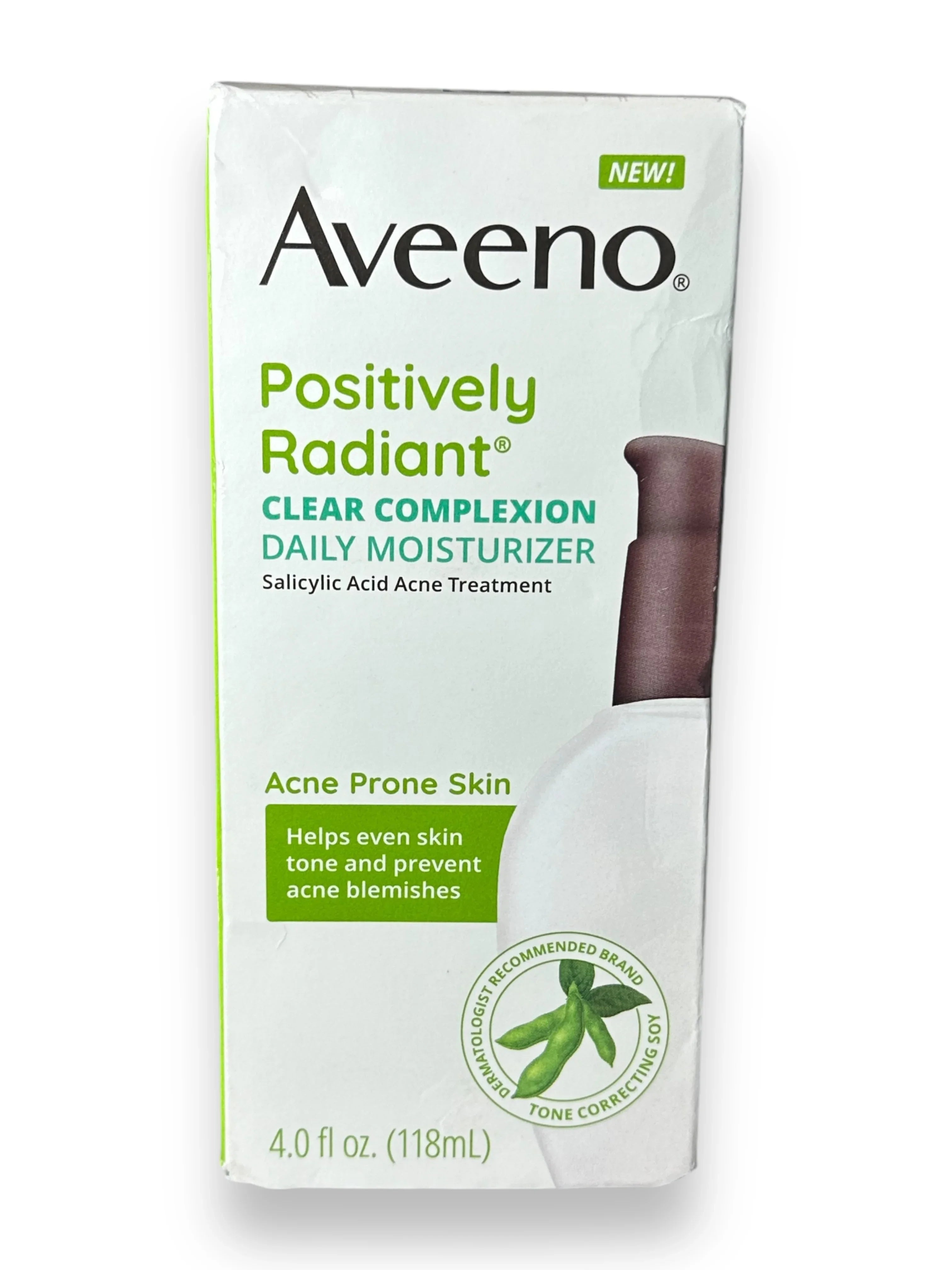 Aveeno Clear Complexion Acne-Fighting Daily Moisturizer with Soy, 4 fl oz - Exotic Pro