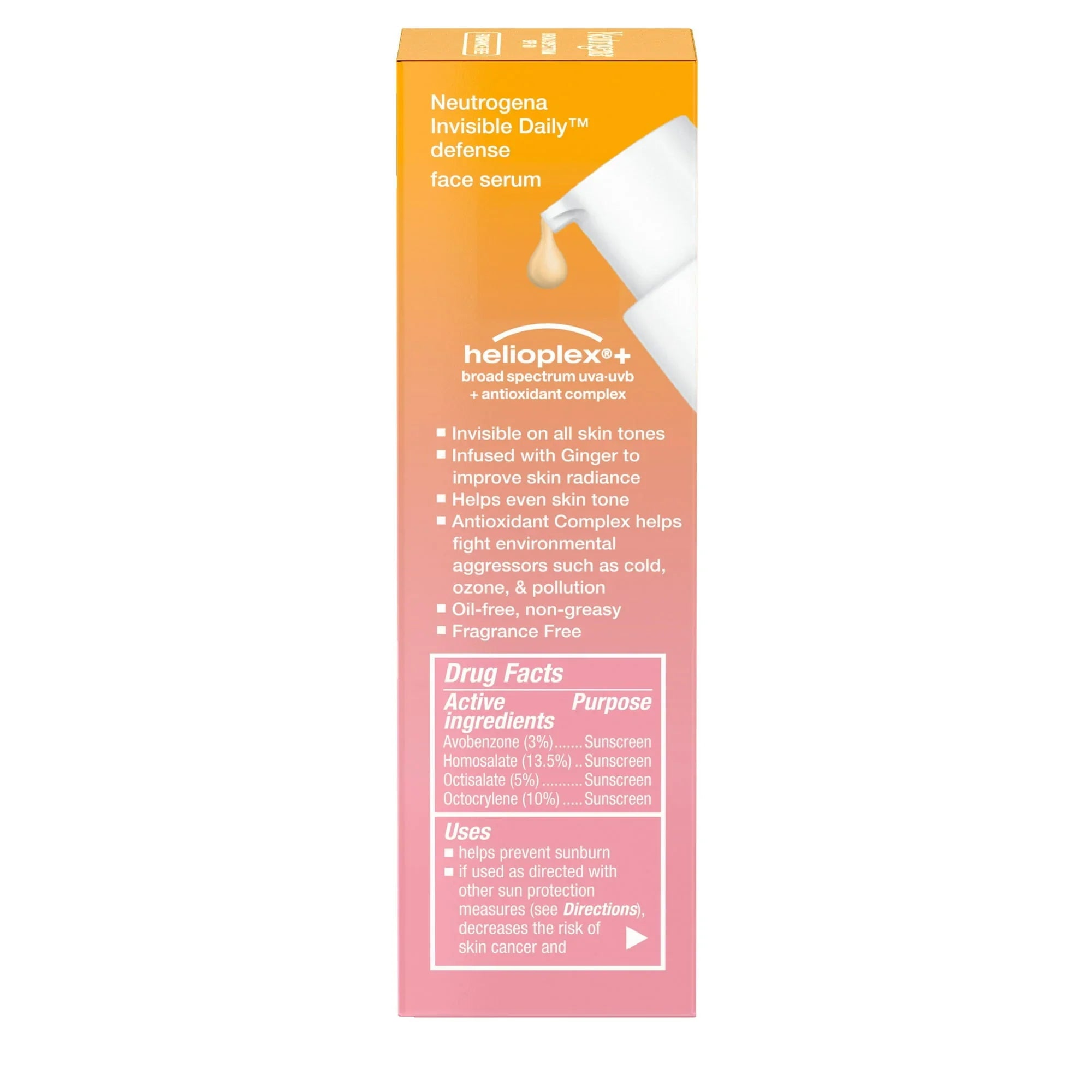 Neutrogena Invisible Daily Defense SPF 60 Face Serum – 1.7 fl oz - Exotic Pro