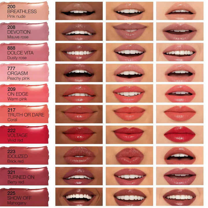 NARS Afterglow Shine Lipstick - Wild Ride | Hydrating Bold Pink 0.05 oz - Exotic Pro