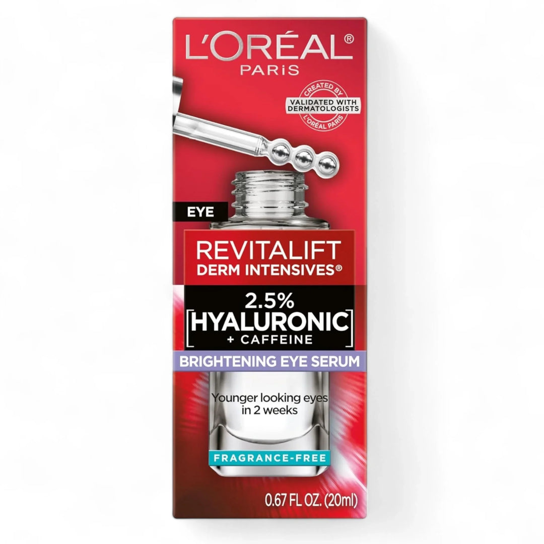 L'Oreal Revitalift Hyaluronic + Caffeine Brightening Eye Serum 0.67 fl oz - Exotic Pro