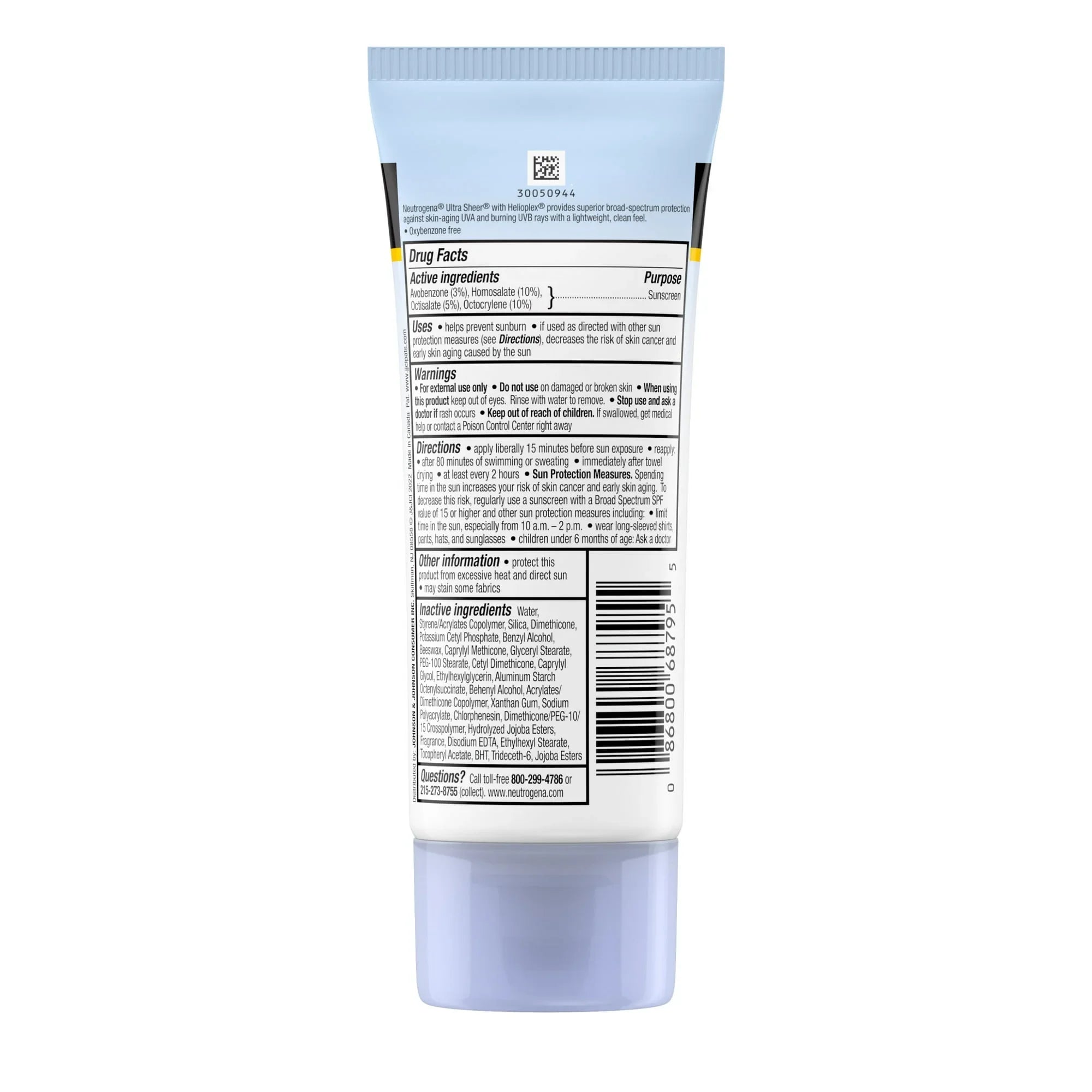 Neutrogena Ultra Sheer Dry-Touch SPF 45 Sunscreen Lotion, 3 fl. oz - Exotic Pro