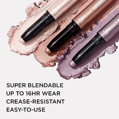 IT Cosmetics Superhero No-Tug Cream Eyeshadow Stick Trio – Mighty Mauve