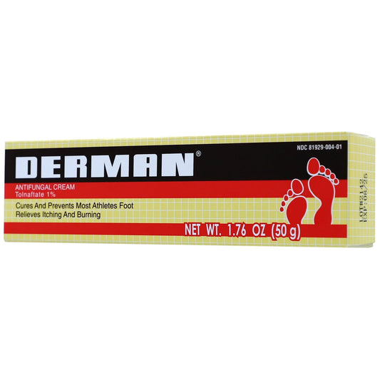 Derman Antifungal Ointment – Athlete’s Foot Treatment, 1.76 oz Tube - Exotic Pro