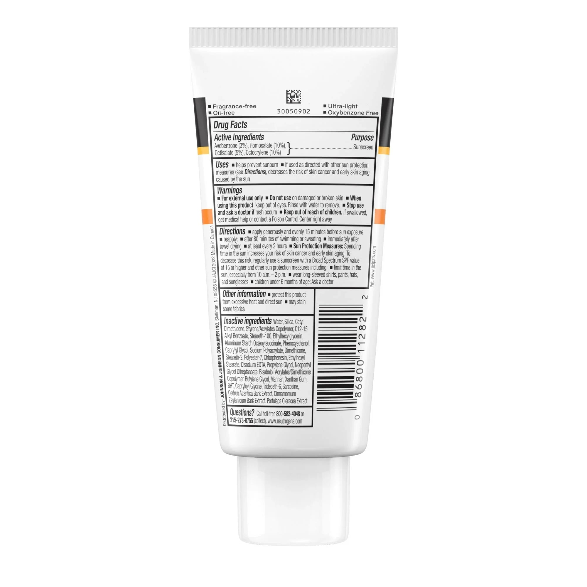 Neutrogena Clear Face SPF 50 Sunscreen for Oily Skin – 3 fl oz - Exotic Pro