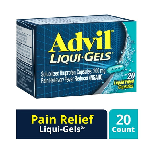Advil Liqui-Gels 200mg Ibuprofen Pain & Fever Relief Capsules – 20 Ct