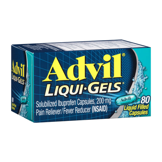 Advil Liqui-Gels 200mg Ibuprofen Pain Reliever & Fever Reducer – 80 Ct