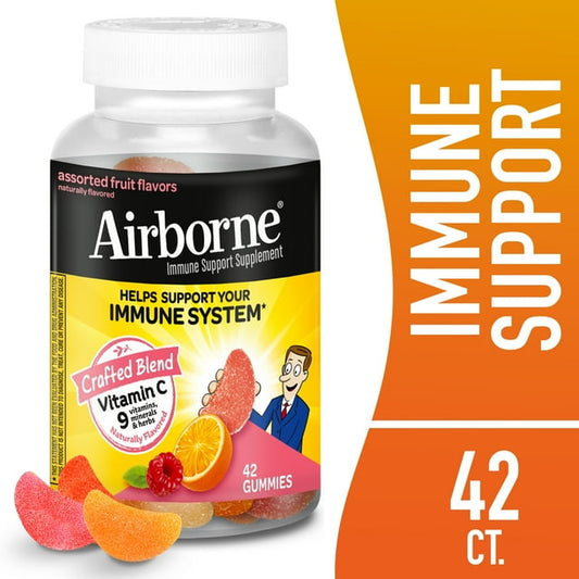 Airborne Immune Support Gummies with 750mg Vitamin C – 42 Count