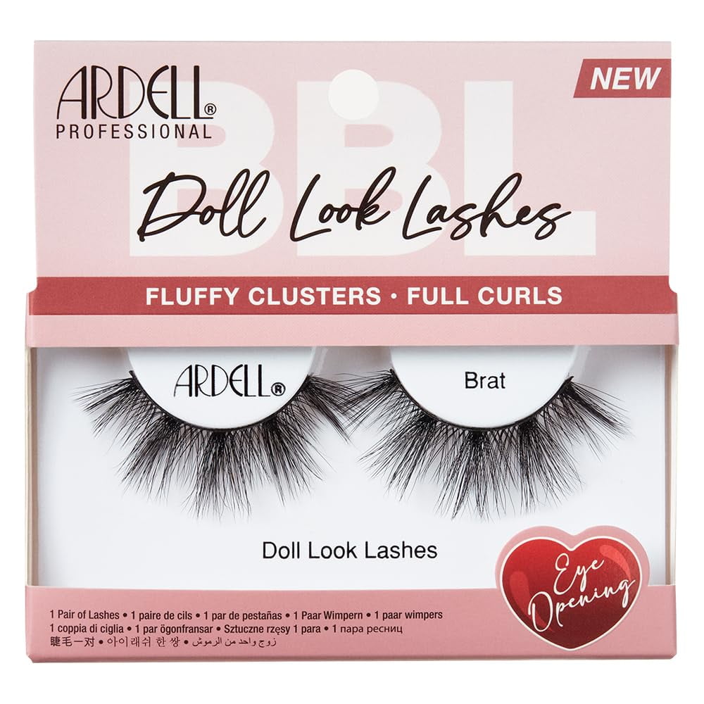 Ardell Doll Look False Eyelashes – Brat Style, 1 Pair for Wide-Eye Effect - Exotic Pro