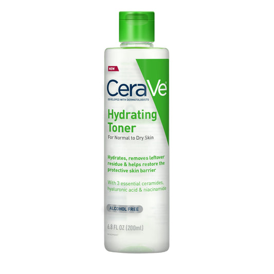 CeraVe Hydrating Alcohol-Free Toner for Normal to Dry Skin, 6.8 fl oz