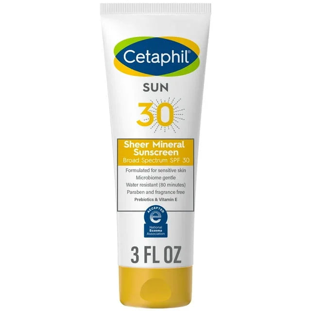 Cetaphil Sheer Mineral Sunscreen SPF 30 for Face & Body, 3 oz - Exotic Pro