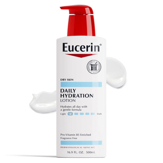 Eucerin Daily Hydration Body Lotion – 16.9 oz, For Dry to Normal Skin