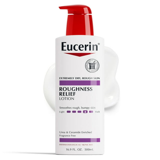 Eucerin Roughness Relief Body Lotion for Dry, Bumpy Skin, 16.9 fl oz