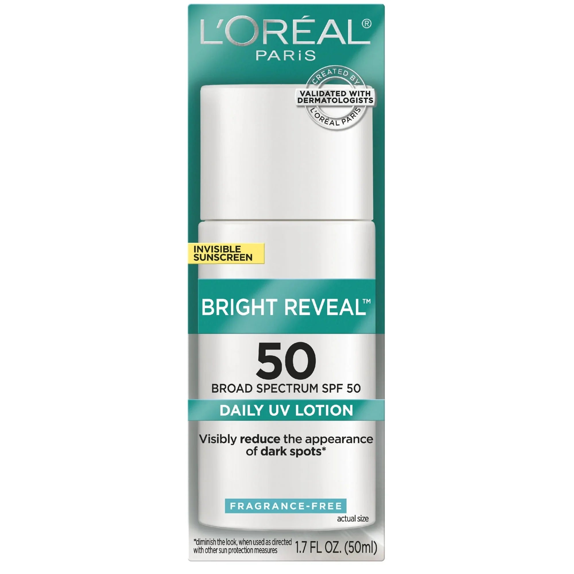 L'Oreal Paris Bright Reveal Broad Spectrum SPF 50 Sunscreen Lotion, 1.7 fl oz - Exotic Pro