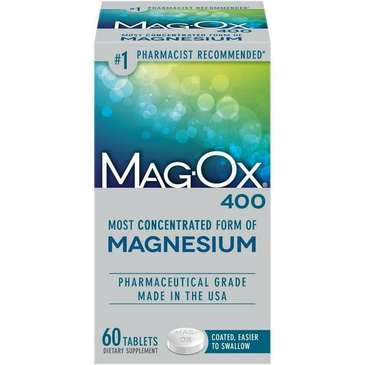 Mag-Ox 400 Magnesium Supplement Tablets – 60 Count