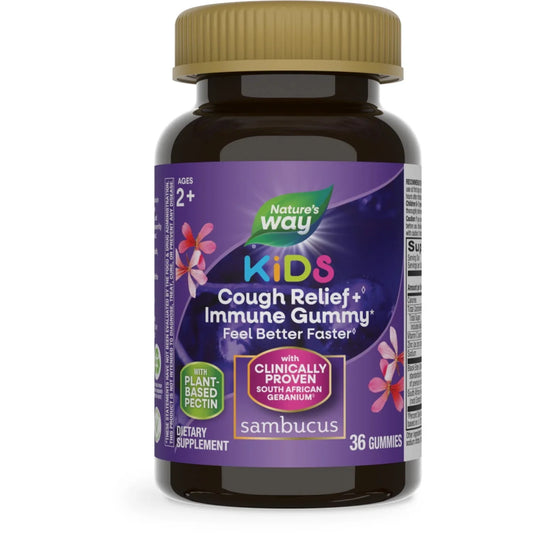 Sambucus Kids Cough & Immune Relief Gummies with Elderberry – 36 Ct - Exotic Pro