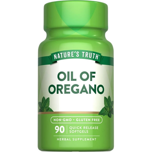 Nature’s Truth Oregano Oil 4000mg Softgels with Carvacrol – 90 Count