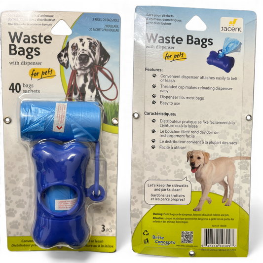 Bright Concept Dog Waste Bags with Dispenser – Leak-Proof, 40 Count - Exotic Pro