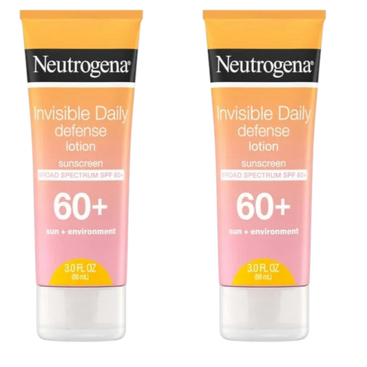 Neutrogena Invisible Daily Defense SPF 60 Travel Sunscreen – 3 fl oz (pack of 2)