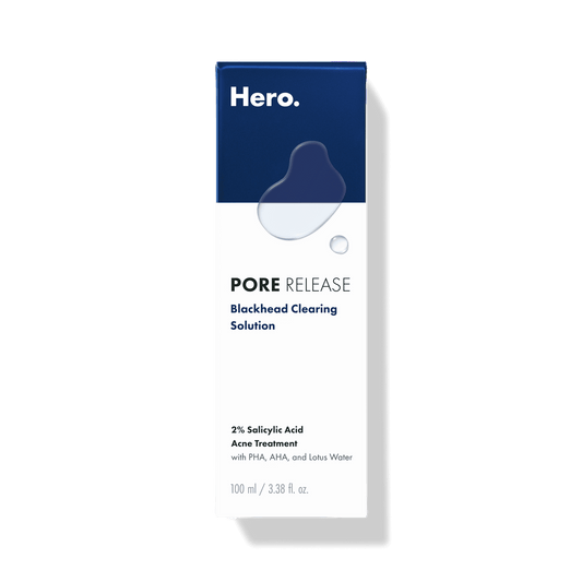Hero Cosmetics Pore Release Blackhead Clearing Solution – Exfoliating Toner for Sensitive Skin