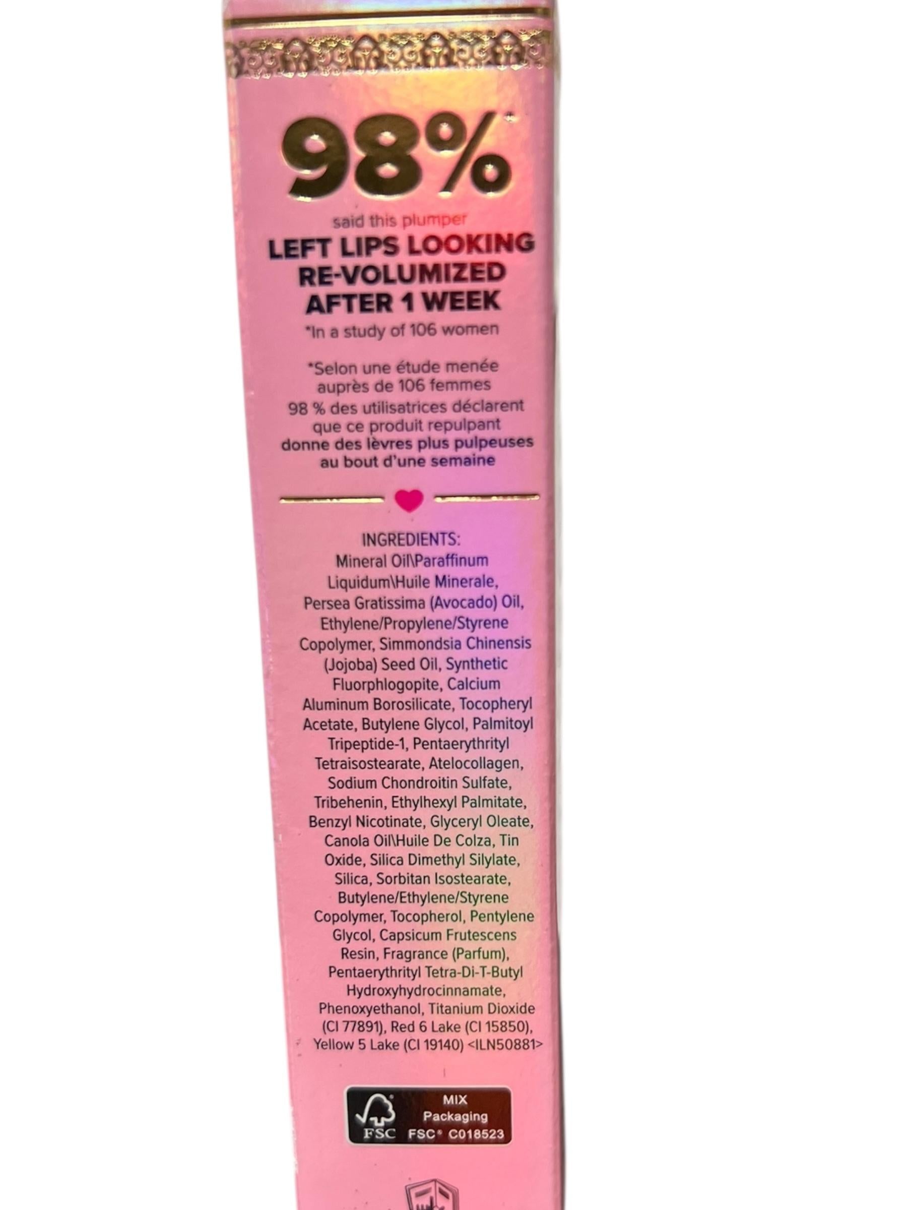 Too Faced Lip Injection Maximum Plump – Cotton Candy Kisses 0.14 oz