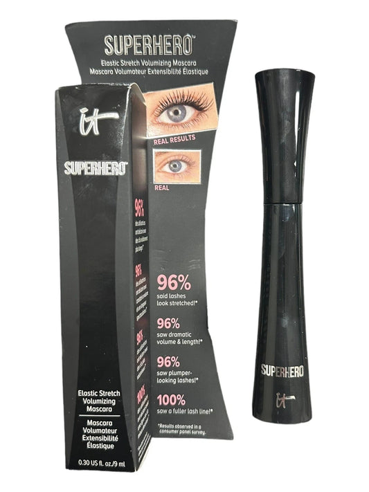 IT Cosmetics Superhero Mascara – Super Black, 0.30 oz / 9 g