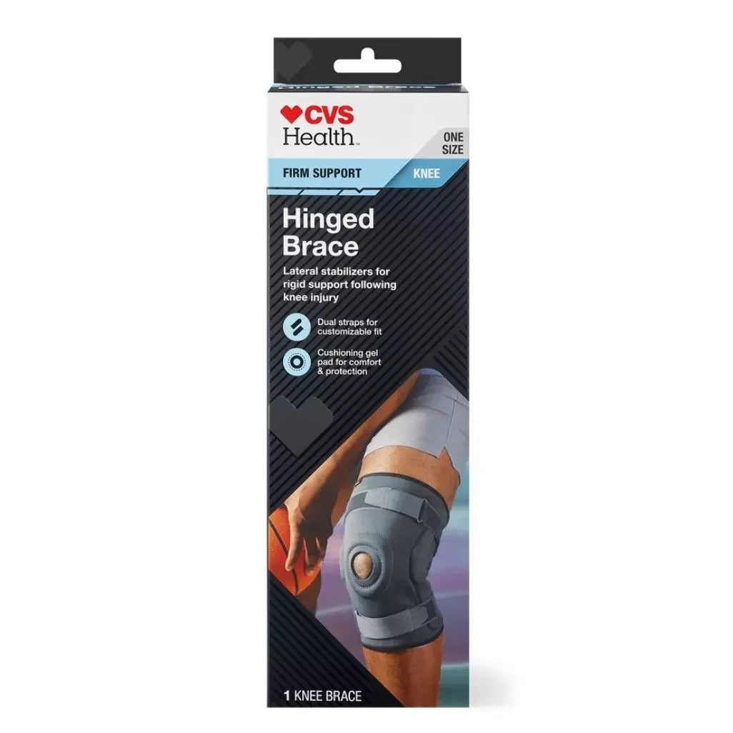 CVS Health Hinged Knee Brace - Firm Support, One Size - Exotic Pro
