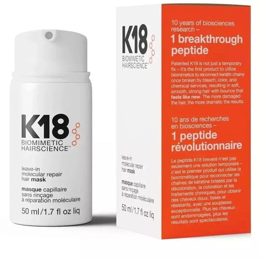 K18 Leave-In Molecular Repair Hair Mask – 1.7 oz / 50 mL