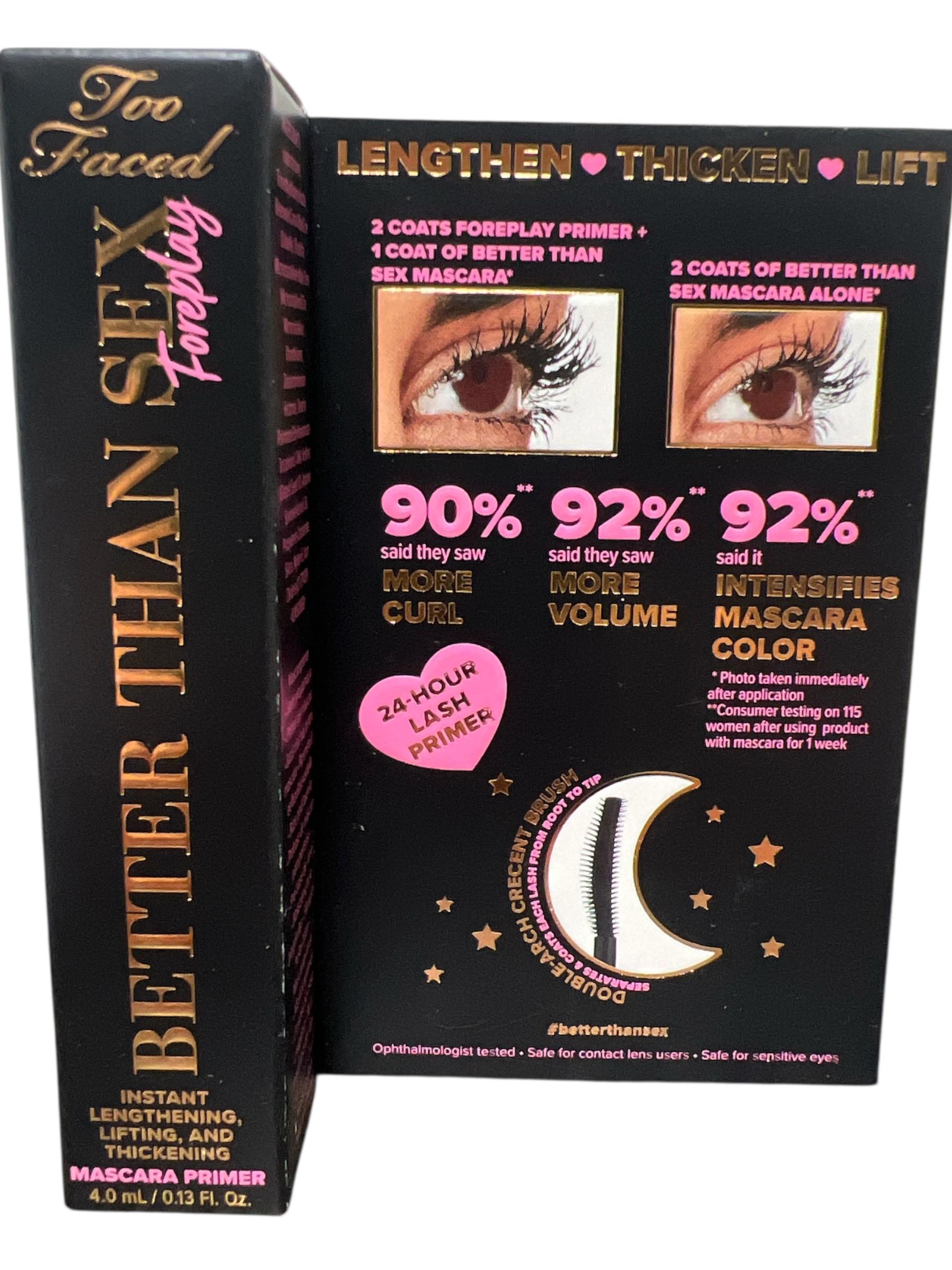 Too Faced Better Than Sex Foreplay Mascara Primer – Black 0.27 fl oz