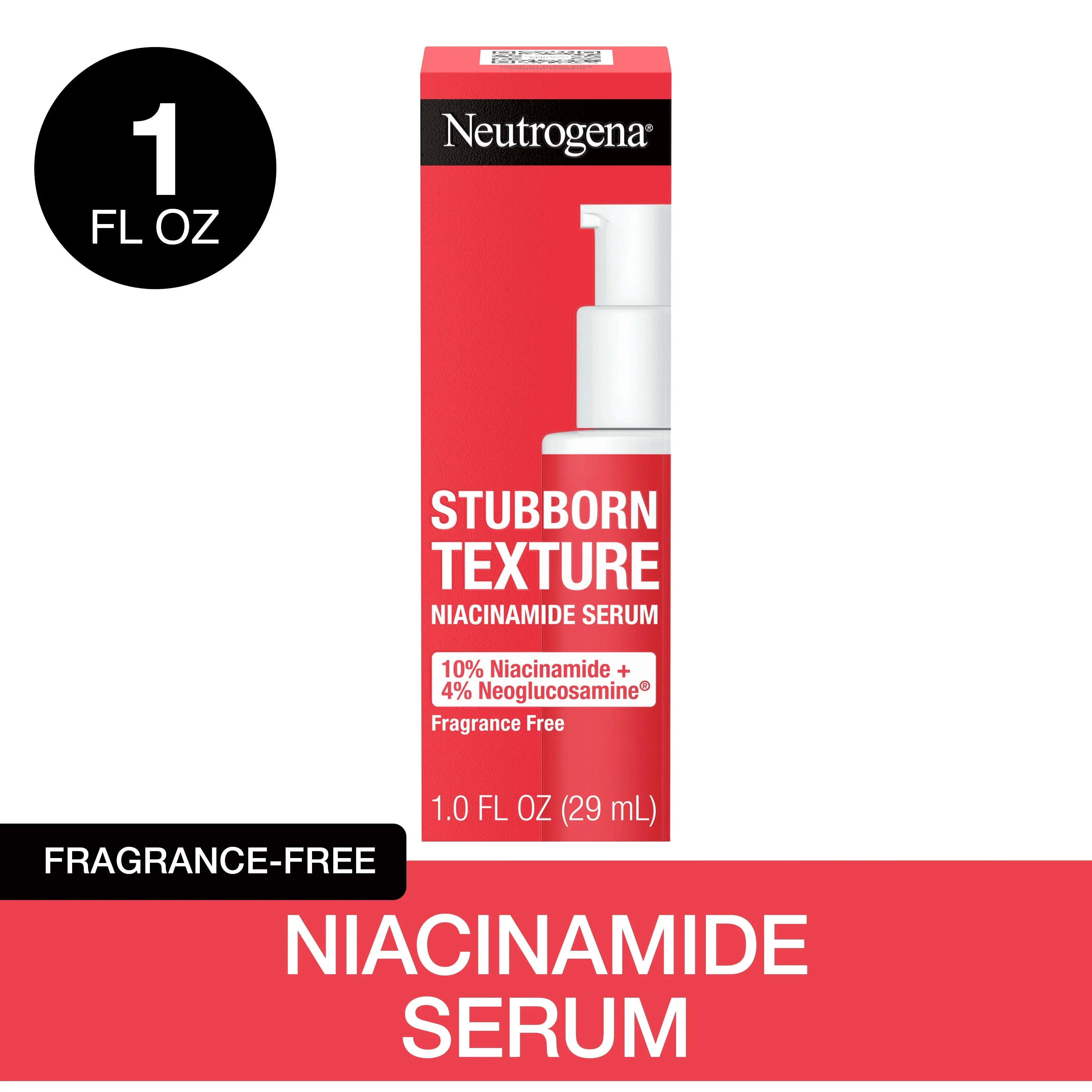Neutrogena Stubborn Texture Resurfacing Face Serum with Niacinamide | 1 oz - Exotic Pro